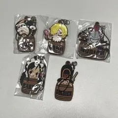 ONE PIECE タルコレ　ラバーキーホルダー 5種セット — image 1