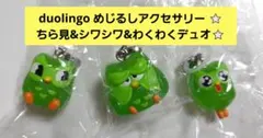 duolingo めじるしアクセサリー ⭐ ちら見&シワシワ&わくわくデュオ⭐ — image 1