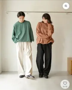 BONBON ドローストリングボーダーT B2784 ブラウンSサイズ — image 1