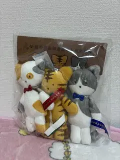 サンリオ ノラネコランド ボールチェーンマスコット トラ ミケ クロ — image 1