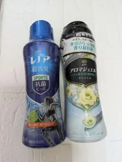 レノア 超消臭 抗菌ビーズ アロマジュエル ブラック 2本セット — image 1