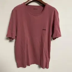 HUGO BOSS 刺繍ロゴTシャツ ピンク XXLサイズ — image 1