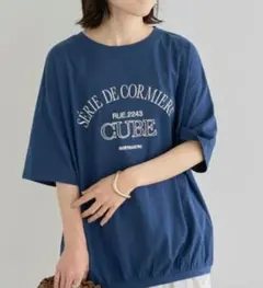 ショコラフィネローブ オーバーサイズTシャツ　ネイビー — image 1