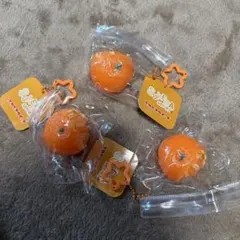 スクイーズ みかん 3個セット キーホルダー スクイーズシリーズ — image 1