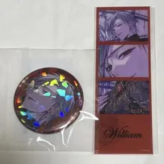 イケメンヴィラン ちゃれくじ ウィリアム 缶バッジ カード — image 1
