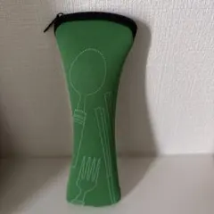 【新品】グリーン カトラリーセット カトラリー ピクニック スプーン フォーク — image 1