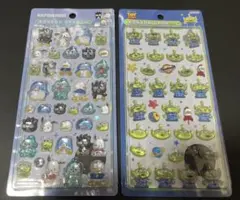 【正規品】ボンボンドロップシール　ハピダンブイとリトルグリーンメンの2枚セット — image 1