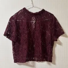 Forever21 ボルドー 総レーストップス — image 1