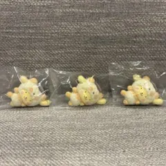 サンリオ ポムポムプリン カプセルトイ もこもこパンダフロッキーマスコット3個 — image 1