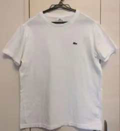 ラコステTシャツ ホワイト S （FR2） ワ二　刺繍 クルーネック — image 1