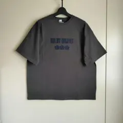 マリークワント　ドット柄 刺繍 ロゴ Tシャツ　チャコール/ネイビー　M　新品 — image 1