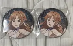 ソードアート・オンライン SAO アスナ 缶バッジ カラオケの鉄人 カラ鉄 — image 1