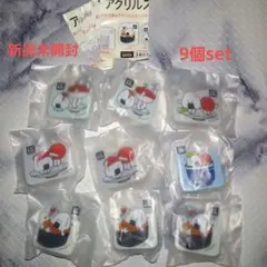 はま寿司　おにうめ　アクリルスタンドクリップ　9個セット — image 1