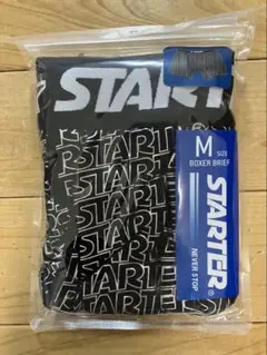Starter ボクサーブリーフ Mサイズ ブラック シルバーロゴ — image 1