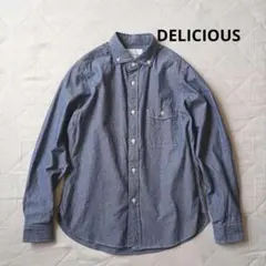 極美品　DELICIOUS　プジョル　ダンガリーシャツ　ブラウス　ボタンダウン — image 1