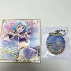 オールアイカツ！色紙ART 湊みお　dmmスクラッチ　アクリルキーホルダー — image 1