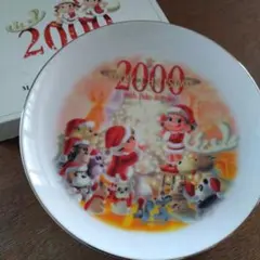 不二家 ペコちゃん ポコちゃん 2000年 クリスマス プレート — image 1
