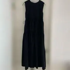 KBF ノースリーブロングワンピース ブラック — image 1