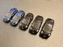 カーコレクション vol.12R 現代の街並み編 トヨタプリウス　黒・紺メタ5台 — image 1