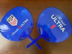Michelob ULTRA USA サッカー応援うちわ 2本セット — image 1