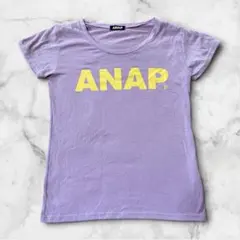 アナップロゴプリント 半袖 Tシャツ（パープル/ラベンダー）ストリートファション — image 1