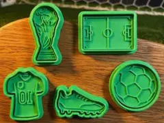 FIFAワールドカップ サッカー クッキー型 5個セット — image 1