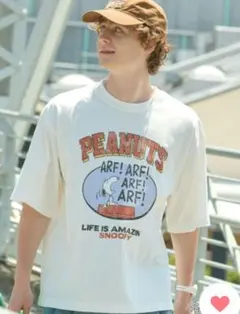 PEANUTS College Logo S/S Tee ホワイト — image 1