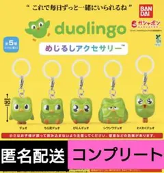 duolingo　めじるしアクセサリー　5種　コンプリート　ガチャ — image 1