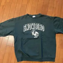 SNOWBIRD ダークグリーン トレーナー — image 1