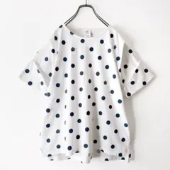 フラボア コットン天竺ボレロT ドット柄 Tシャツ ゆったり — image 1