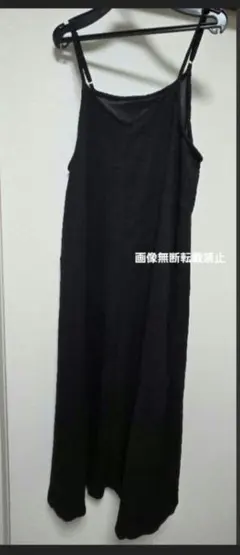 ワールド　キャミワンピース　ワンピース　スカート　キャミ　黒　m　レディース　M — image 1