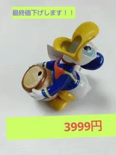 ドナルド ダック トイレ 蛇口水遊び 当時物 ディズニー 陶器製 置物 — image 1
