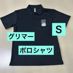 【Sayaka ChalkArt】glimmer ポロシャツ 黒 S コーヒー柄 — image 1