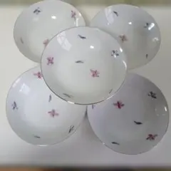 花柄陶器ボウル5個セット　値下げ — image 1