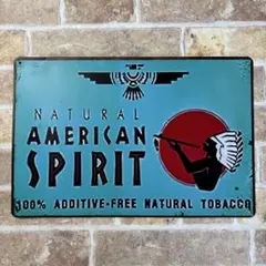 american spiritブリキ看板 アメリカン雑貨 USA 世田谷ベース — image 1