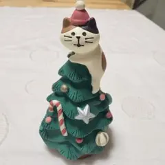 【廃盤レア】デコレ コンコンブル イタズラ子猫ツリー クリスマス 三毛猫 猫 — image 1