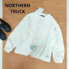 新品タグ付　NORTHERN TRUCK　クルーネックBOXカーディガン　キナリ — image 1