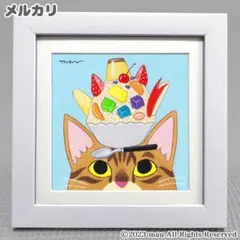 原画「猫の背中に山猫軒〜注文の多い料理店」猫/イラスト/絵画/アート/アクリル画 — image 1