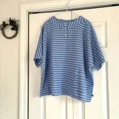 ノーザントラック　ストライプ 半袖 プルオーバー　新品　週末お値下げ — image 1
