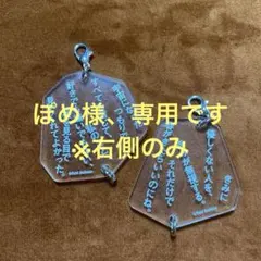 最果タヒ 詩のキーホルダー 2種セット — image 1