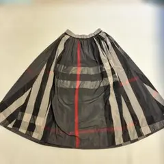 URBAN RESEARCH フレアスカート 黒・赤・グレー ストライプ — image 1