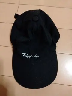 repipi 小学生用黒の刺繍ロゴキャップ — image 1