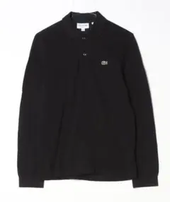 LACOSTE ラコステ ワンポイント長袖ポロシャツ ブラック FR2 — image 1