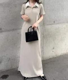 〈新品・未使用〉RANAN ワンピース　ポロワンピース — image 1
