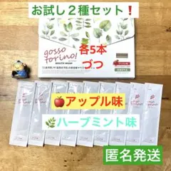 ゴッソトリノ　薬用マウスウォッシュ２種お試しセット　ハーブミント味／アップル味 — image 1