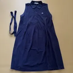 LACOSTE ノースリーブ ポロワンピース ネイビー — image 1