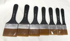 未使用美品！中盛画材　筆　刷毛　7本セット　２cm～8cm — image 1