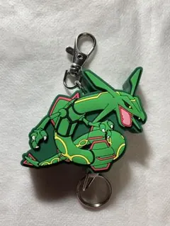 新品★ポケットモンスター レックウザ ラバーリールキーホルダー — image 1