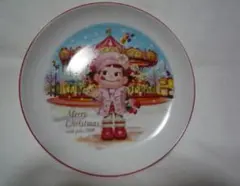 不二家 ペコちゃん 2008 クリスマス プレート 皿 — image 1