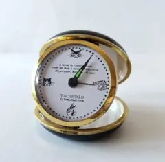 【動作確認済】わちふぃーるど　ダヤン　トラベルウォッチ　手巻目覚まし時計　置時計 — image 1